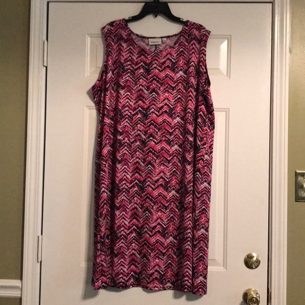 Pink and black Avenue dress